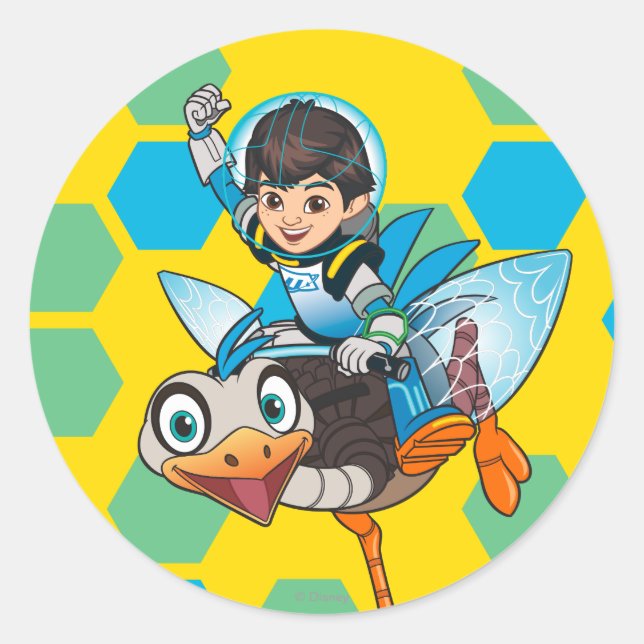 Miles Callisto & MERC Robotic Sidekick 2 Classic Round Sticker (Front)