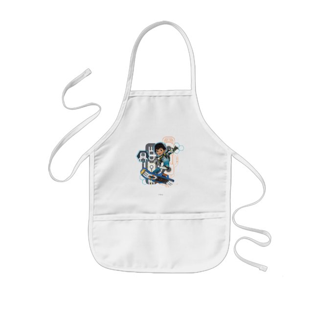 Miles Callisto On His Blastboard Graphic Kids' Apron (Front)