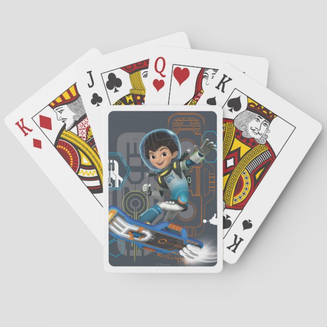 Miles Callisto On His Blastboard Graphic Poker Cards (Back)