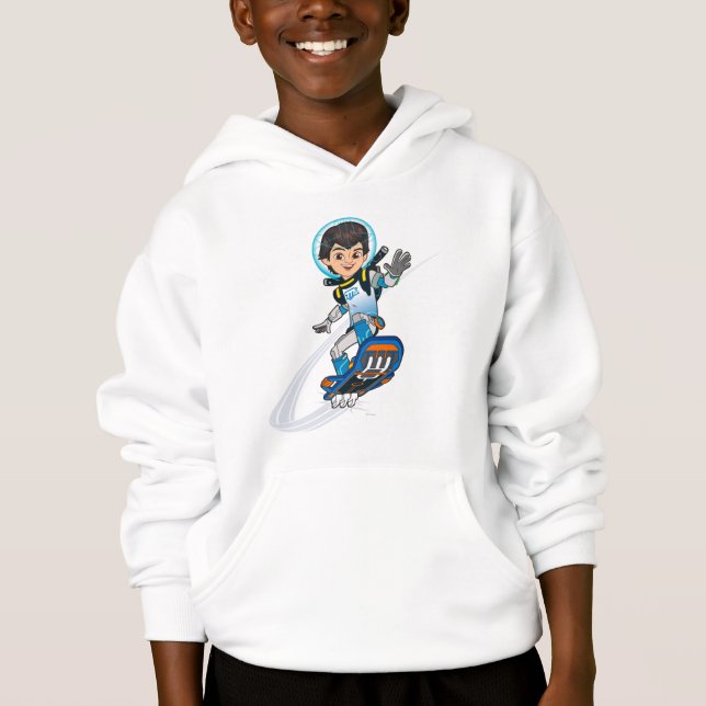 Miles Callisto Riding His Blastboard Hoodie (Front)