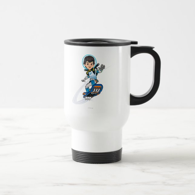 Miles Callisto Riding His Blastboard Travel Mug (Right)