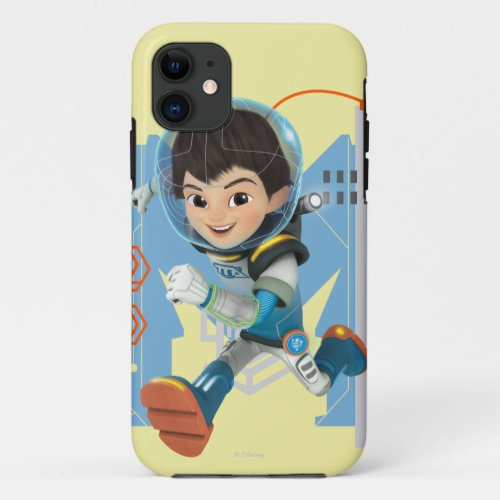 Miles Callisto Running _ Circuitry Graphic iPhone 11 Case