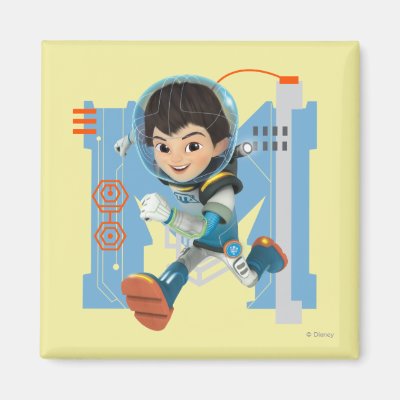 Miles Callisto Running - Circuitry Graphic Magnet