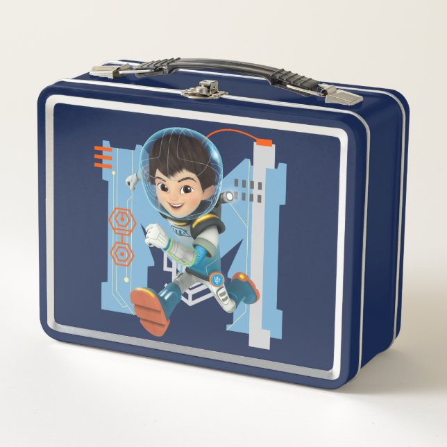 Miles Callisto Running - Circuitry Graphic Metal Lunch Box (Front)
