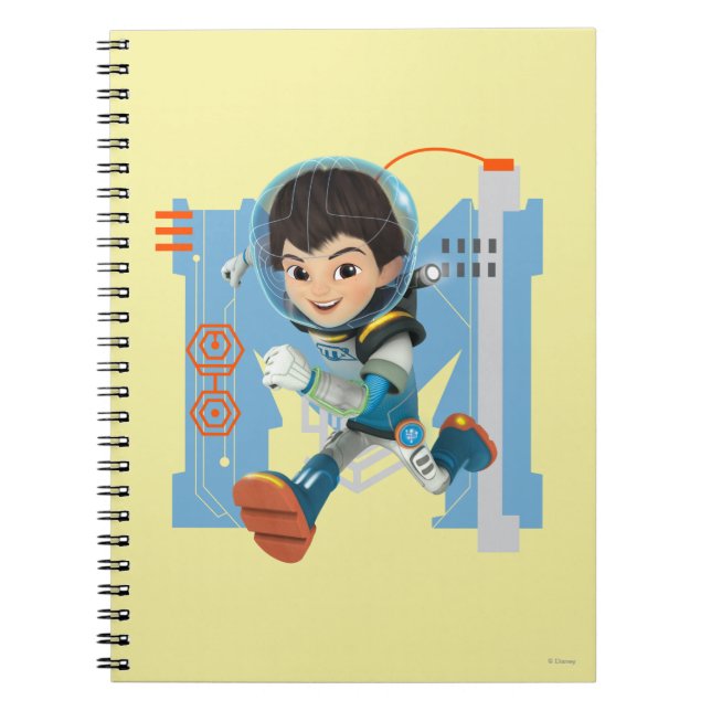 Miles Callisto Running - Circuitry Graphic Notebook (Front)