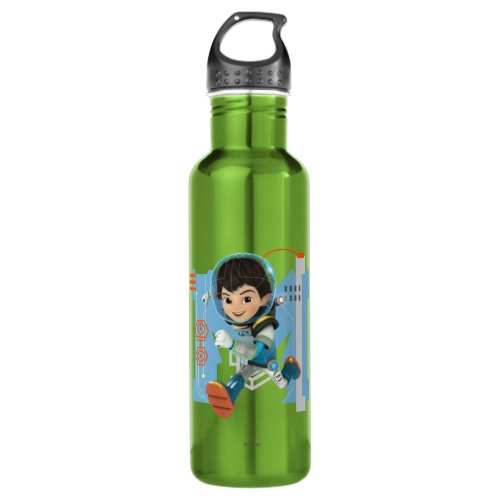 Miles Callisto Running _ Circuitry Graphic Water Bottle