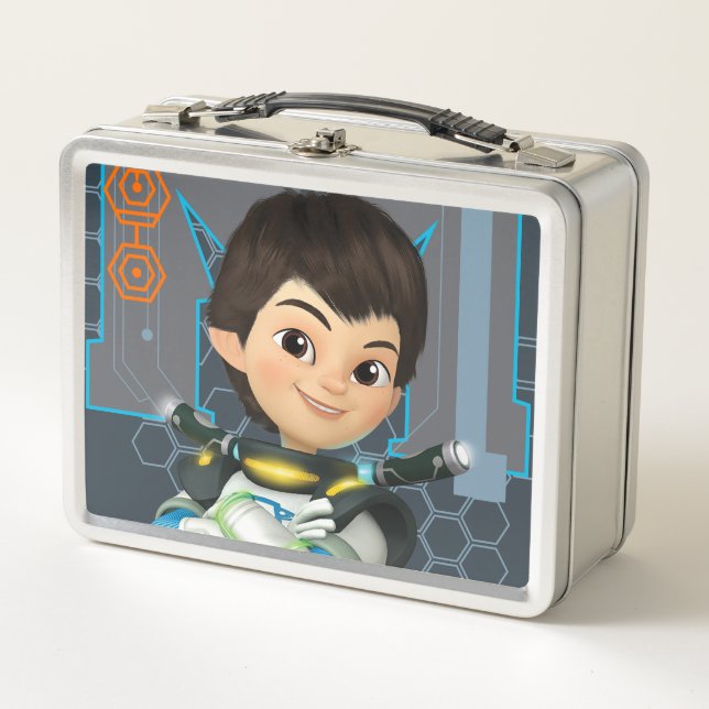 Miles Callisto Tech Graphic Metal Lunch Box (Front)