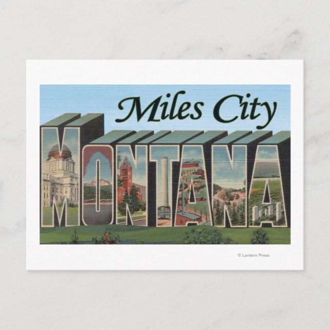 Miles City, Montana Postcard (Front)