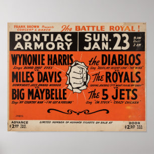 Miles Davis Battle Royal Poster