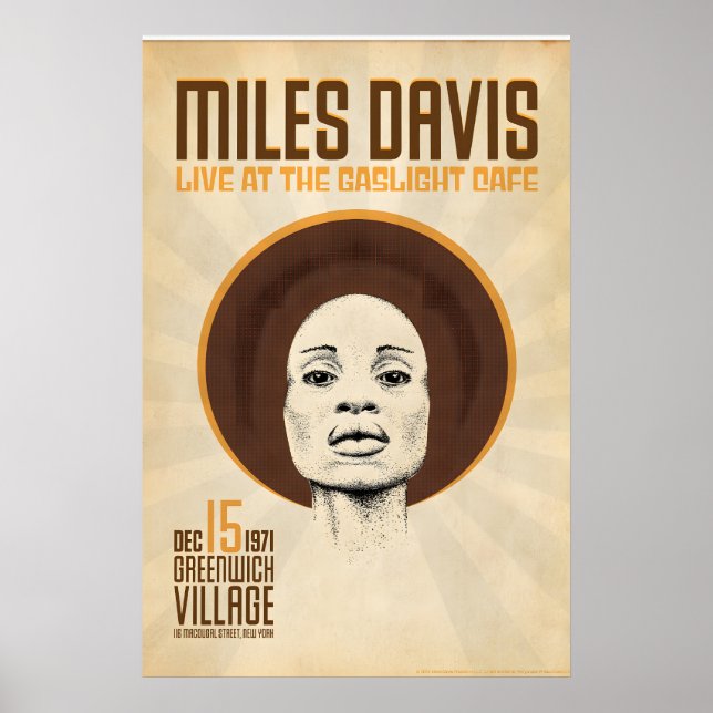 Miles Davis Live at the GasLight, Original Print (Front)