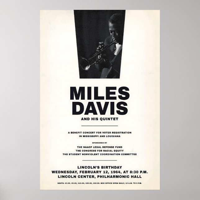 Miles Davis - My Funny Valentine - Four & More Poster (Front)