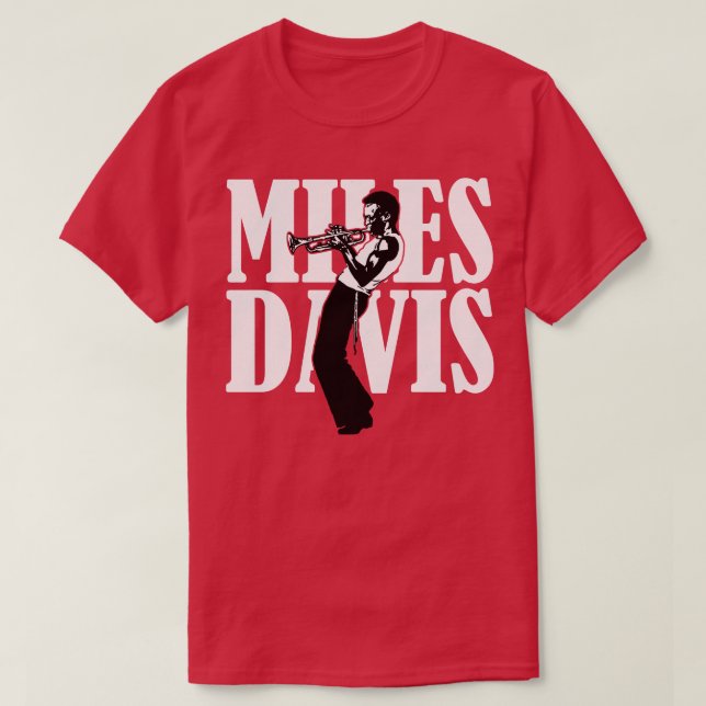 Miles Davis Retro Aesthetic Style T-Shirt (Design Front)