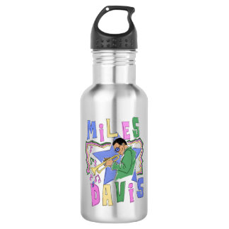 Miles Davis Stainless Steel Water Bottle