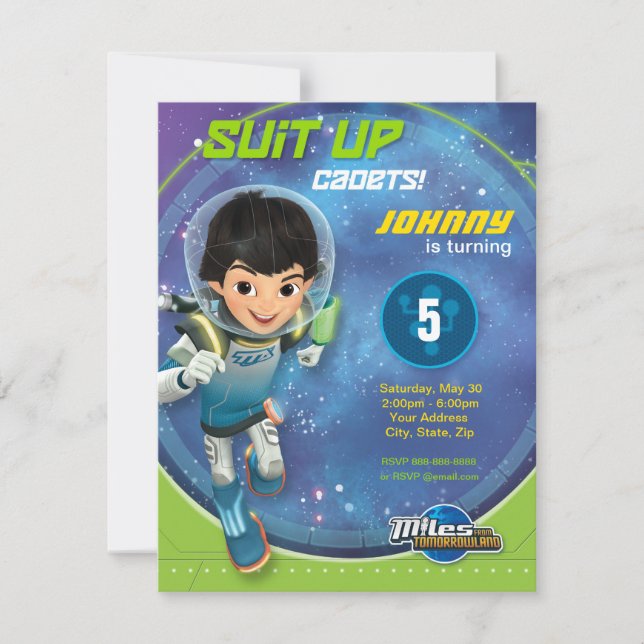 Miles From Tomorrowland Invitation (Front)
