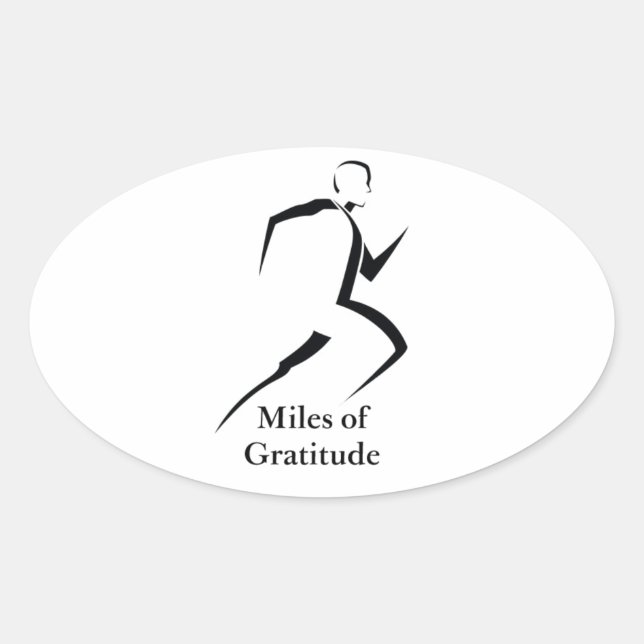 Miles of Gratitude Window Sticker (Front)