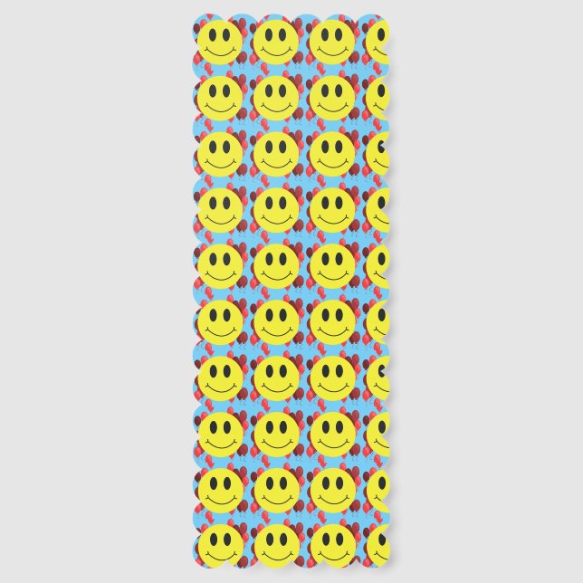Miles of Smiles Classic Grin Faces Bookmarks (Back)