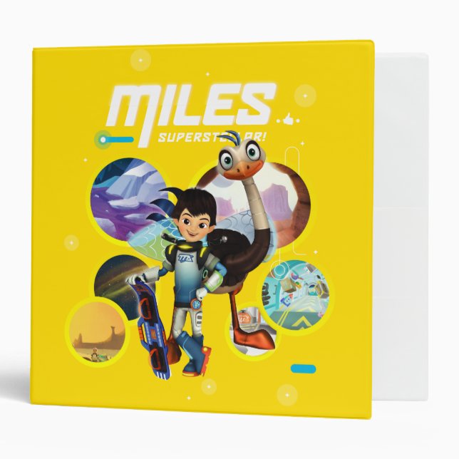 Miles Superstellar & MERC Robotic Sidekick Binder (Front/Inside)