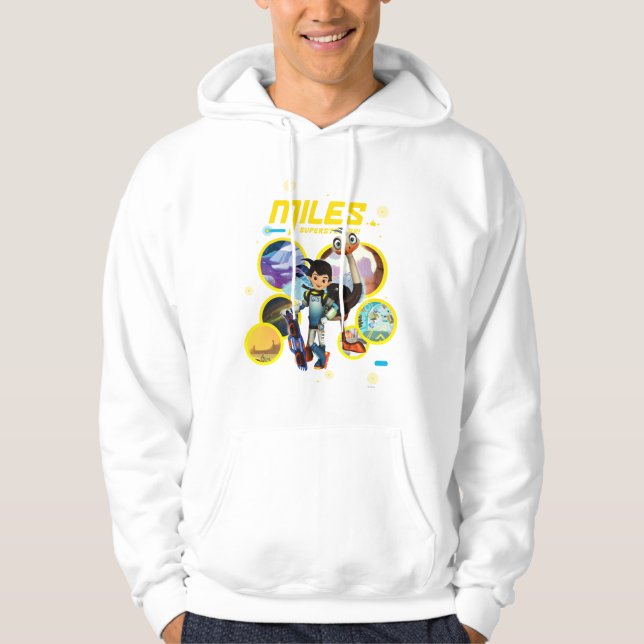 Miles Superstellar & MERC Robotic Sidekick Hoodie (Front)