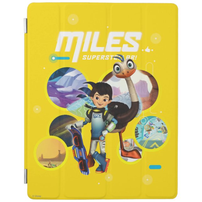 Miles Superstellar & MERC Robotic Sidekick iPad Smart Cover (Front)