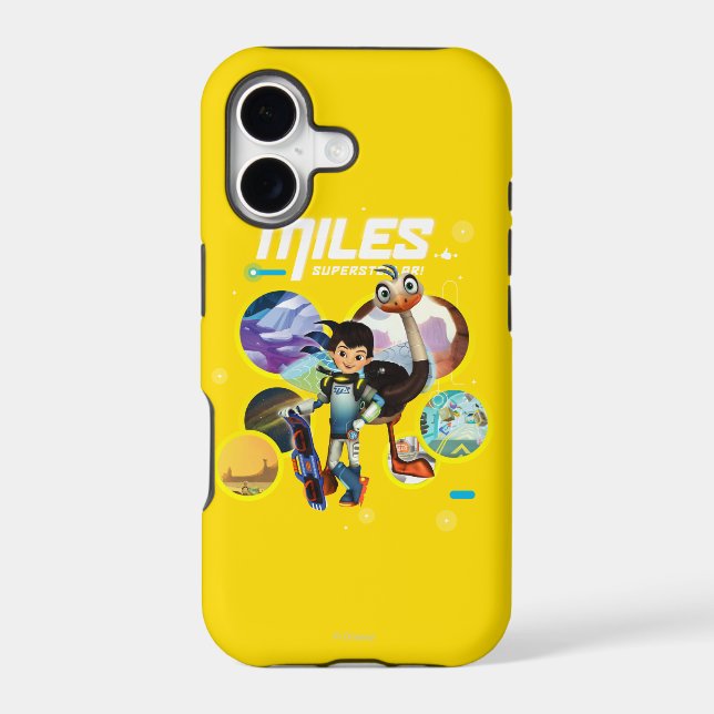 Miles Superstellar & MERC Robotic Sidekick Iphone Case (Back)