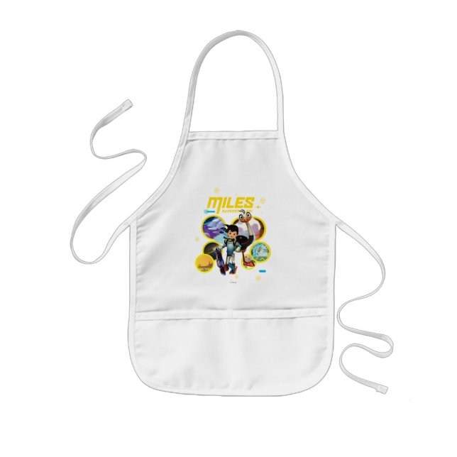 Miles Superstellar & MERC Robotic Sidekick Kids' Apron (Front)