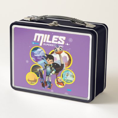 Miles Superstellar &amp; MERC Robotic Sidekick Metal Lunch Box