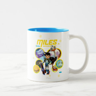 Miles Superstellar & MERC Robotic Sidekick Two-Tone Coffee Mug