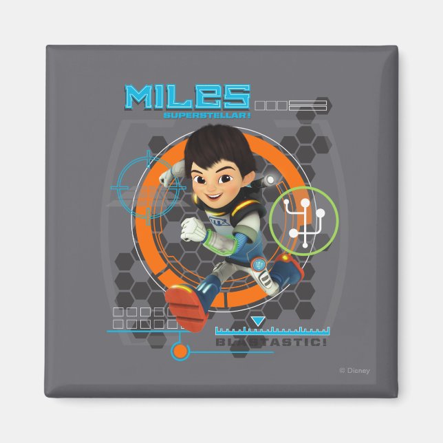 Miles Superstellar Running Graphic Magnet (Front)