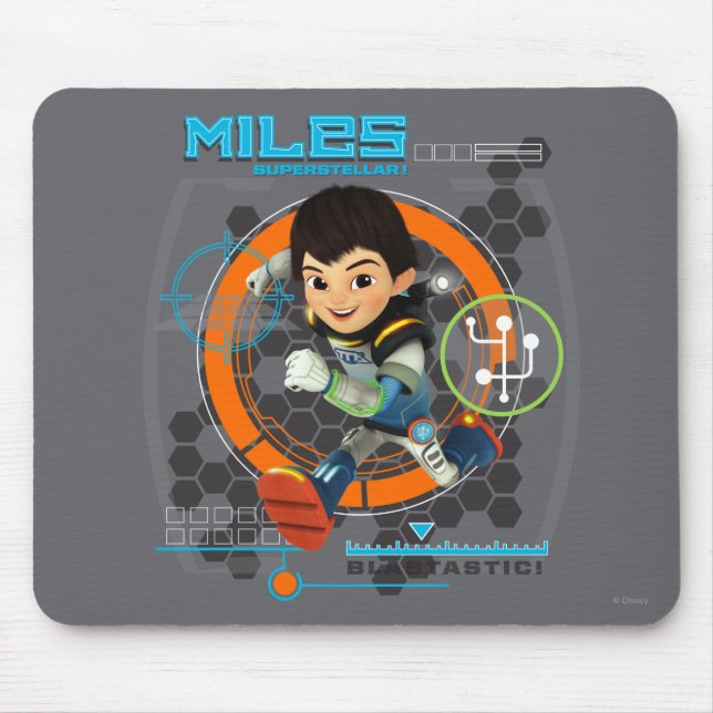 Miles Superstellar Running Graphic Mouse Pad (Front)