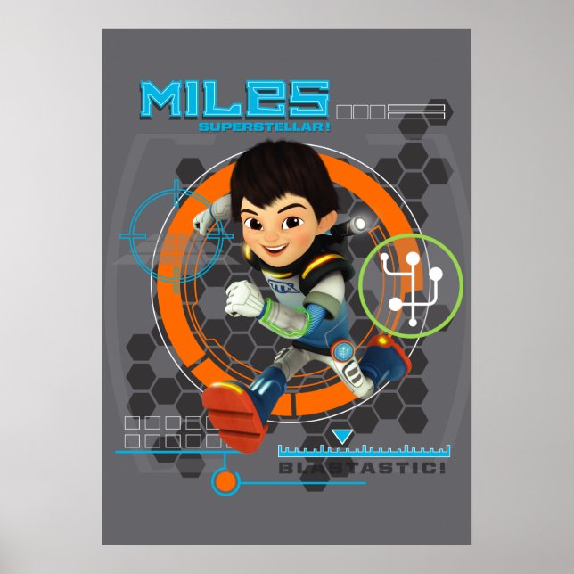 Miles Superstellar Running Graphic Poster (Front)