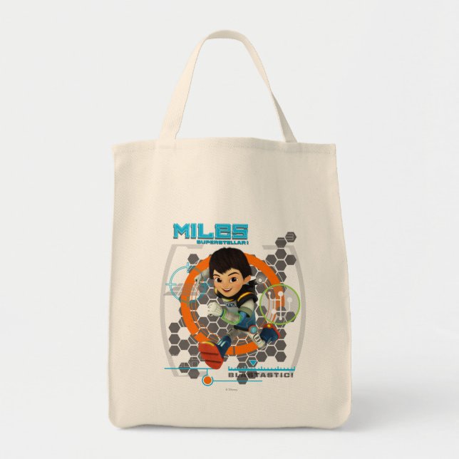 Miles Superstellar Running Graphic Tote Bag (Front)