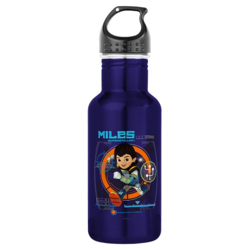 Miles Superstellar Running Graphic Water Bottle