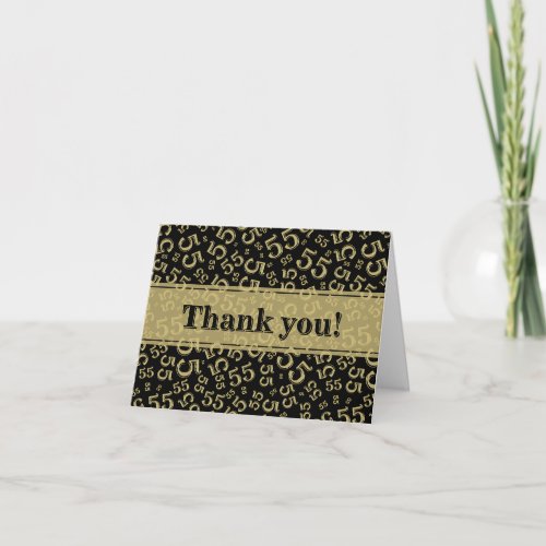Milestone 55 Random Number Pattern Black/Gold
