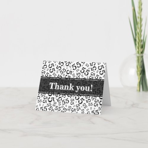Milestone 55 Random Number Pattern Black/White