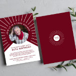 Milestone 80th Birthday Photo Card Shower<br><div class="desc">Celebrate your Dad or Granddad's remarkable journey through eight decades with this custom 80th Birthday Card Shower Invitation. This carefully crafted invitation blends modern elegance with timeless charm, creating a truly unforgettable experience for your loved one on their special milestone birthday. This neutral tones invitation features a prominent circular photo...</div>