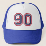 Milestone 90th Birthday Party Trucker Hat<br><div class="desc">Milestone 90th Birthday Party Trucker Hat for a man or woman who is turning 90 years old</div>