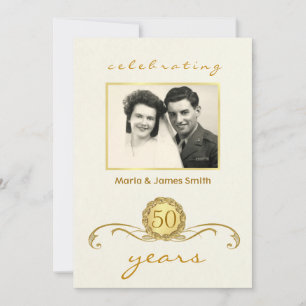 Milestone Anniversary Party Invitations Customized