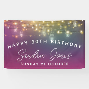 Milestone birthday banner customise, 30th birthday