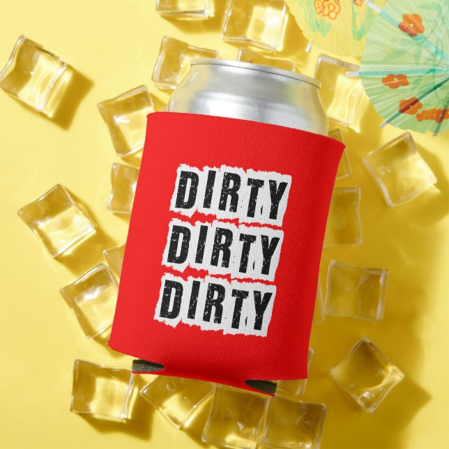 Milestone Birthday Dirty Dirty Dirty 30 Red Party Can Cooler (In Situ Summer)