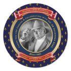 Milestone Birthday Gold Photo 70th Seventy Blue