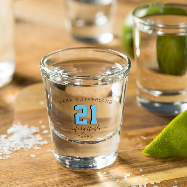 Milestone Birthday Keepsake Personalized Shot Glass (Creator Uploaded)