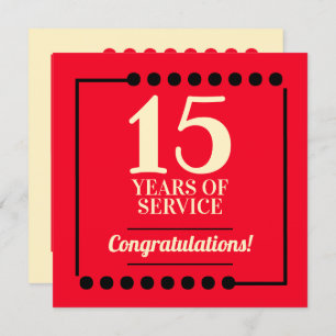 Milestone employee anniversary recognition award invitation