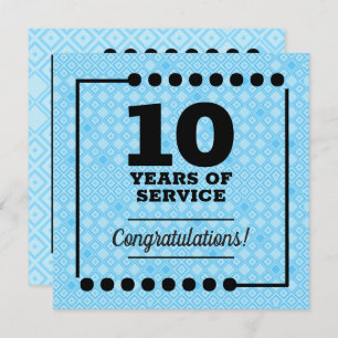 Milestone employee anniversary recognition award invitation