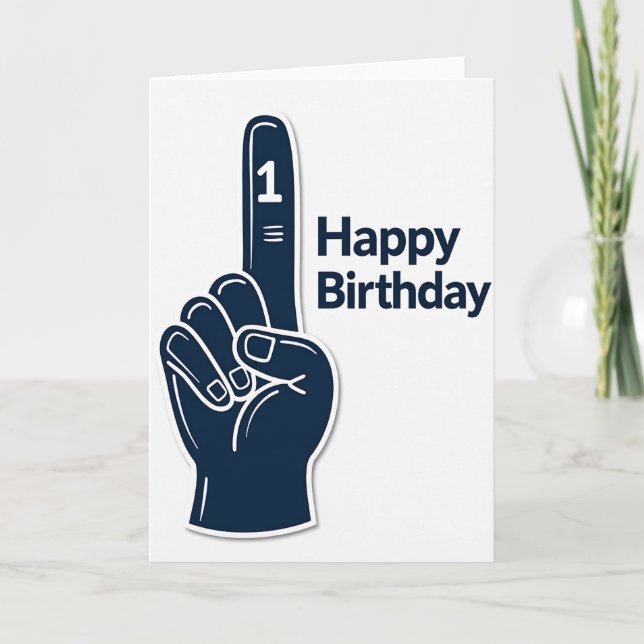 Milestone One Birthday Card (Front)