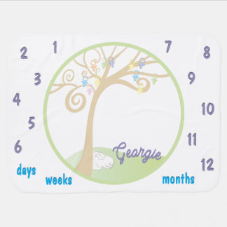 Milestone Paci Time Baby Blanket