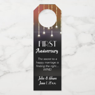 Milestone Personalized Anniversary Wine Tags
