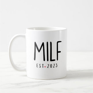 MILF Congratulations Coffee Mug, MILF Est 2023 Two Mug