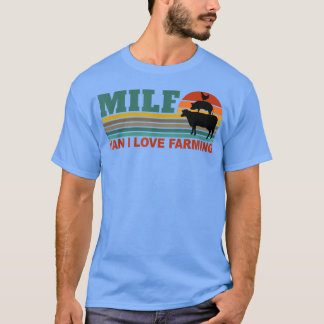 MILF-Man I Love Farming Funny Farmer Farming Retro T-Shirt