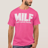 MILF Man I Love Fishing Retro Vintage Sunset Funny Fishing Gift Classic  T-Shirt