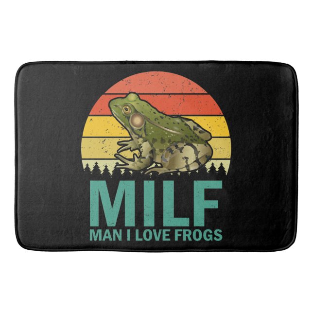 MILF Man I Love Frogs Bath Mat (Front)